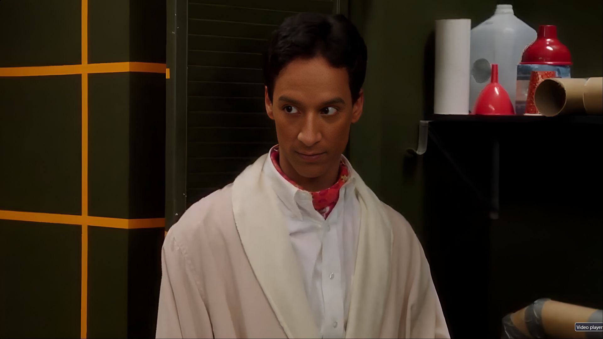Inside the Dreamatorium: Abed explores his own psyche in the episode Virtual Systems Analysis. (Image via AppleTv)